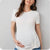 Twist White Maternity Top